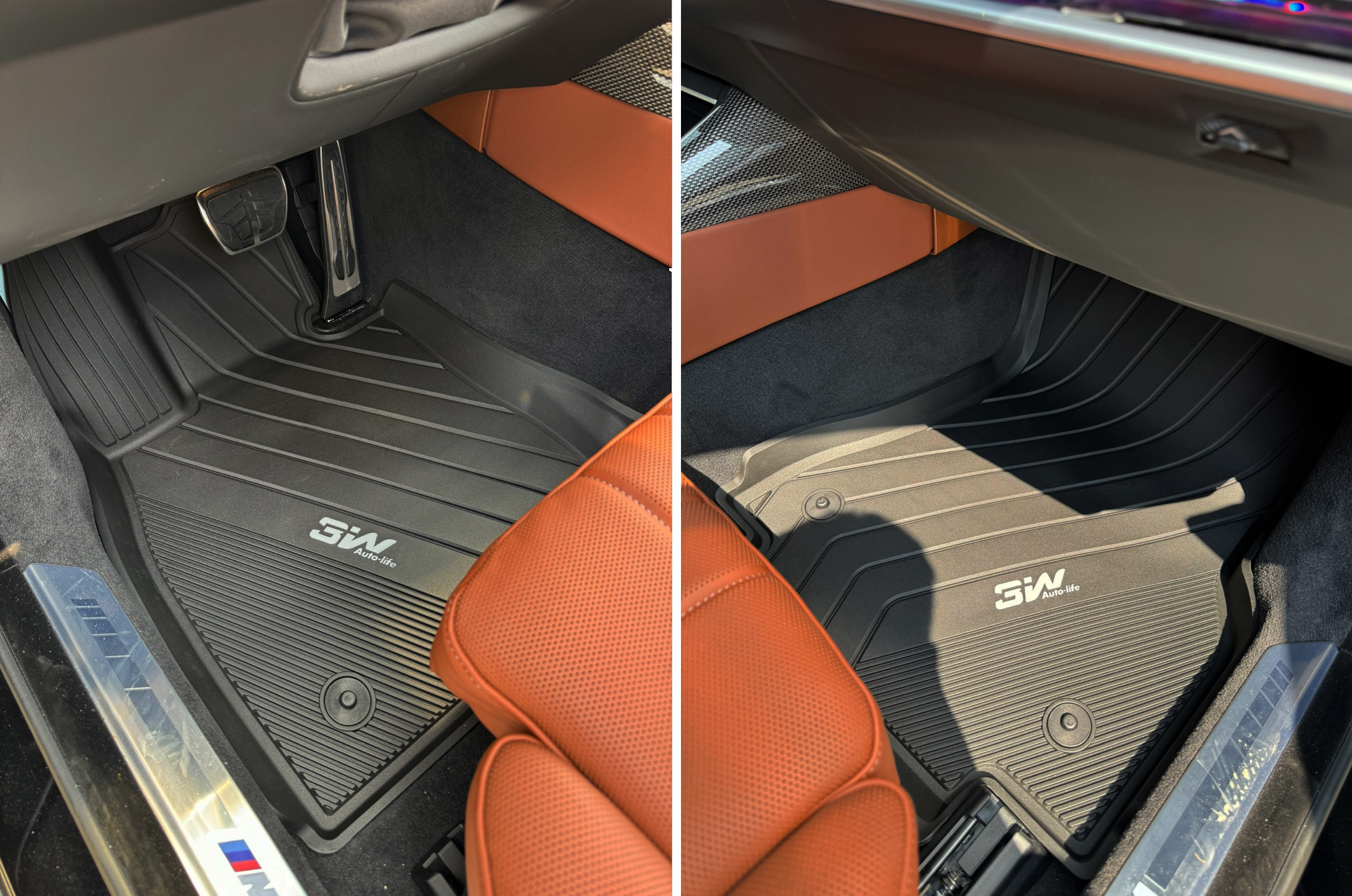 3W 에코라이너 TPE 카매트 3D 고무 바닥매트 BMW 7시리즈 G70, 운전석+조수석+뒷자석 - 상세 이미지 2