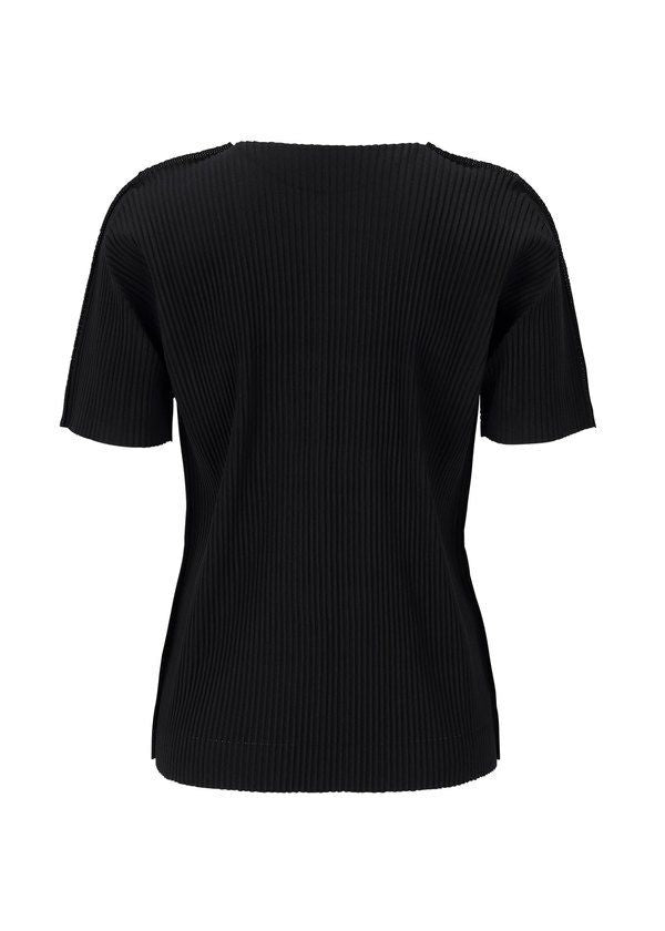 이세이미야케 미 반팔 FINE KNIT PLEATS BLACK KK206 - 상세 이미지 2