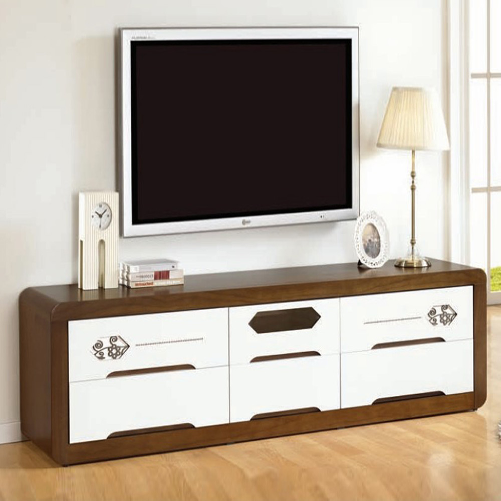 C113 천연무늬목 2단1800 거실장