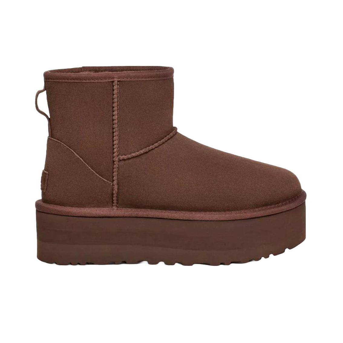 어그 클래식 미니 플랫폼 체스넛 블랙 여성 빅키즈 키높이 부츠 UGG 미국 - 상세 이미지 4