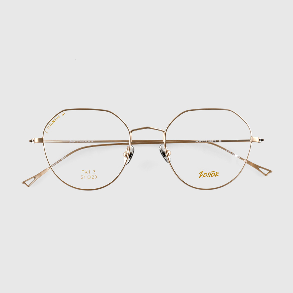 크라운판도 엔틱 가벼운 티타늄 안경테 블루라이트 차단 안경