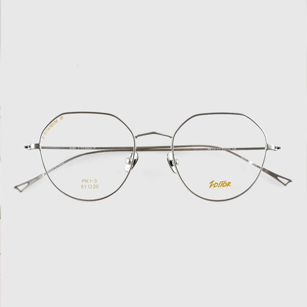 크라운판도 엔틱 가벼운 티타늄 안경테 블루라이트 차단 안경