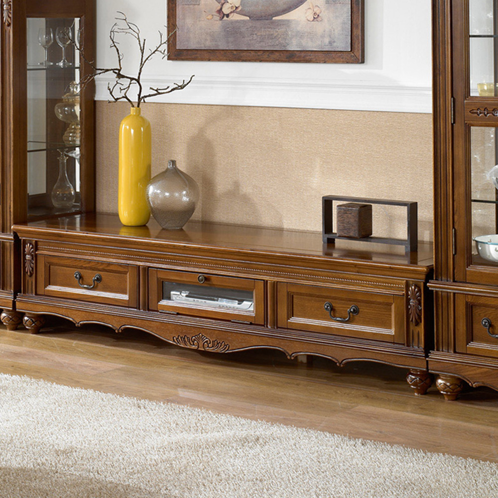 HR3E 애쉬원목 1단 1800 거실장