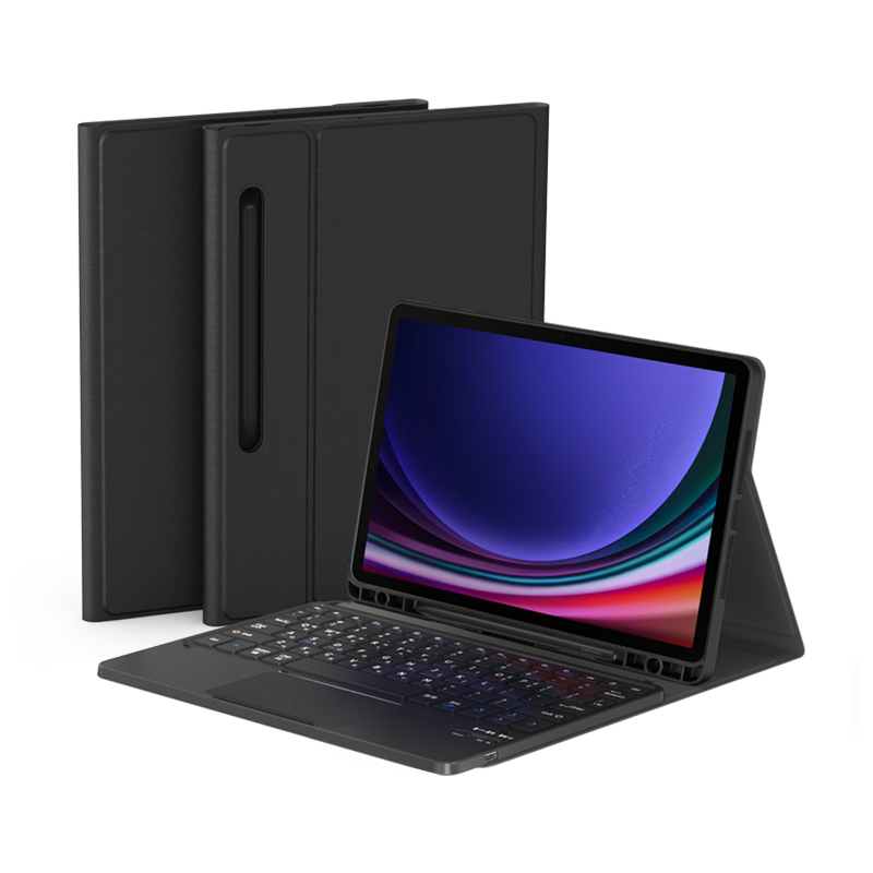 데이웍스 갤럭시탭 S10FE S9FE S9 블루투스 터치패드 키보드 북커버 케이스 S펜 수납 제품 이미지