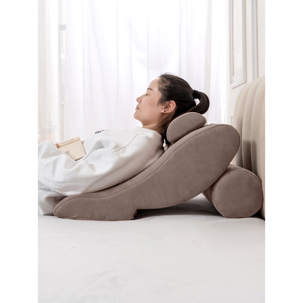 상체베개 역류성식도염 방지 붓기 수면 경추 쿠션 이석증  네루 핑크 60X60X25cm