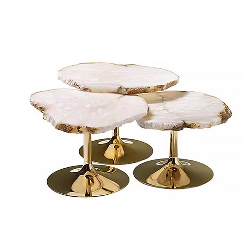 에드라 치클라디 대리석 사이드 커피 티테이블 S