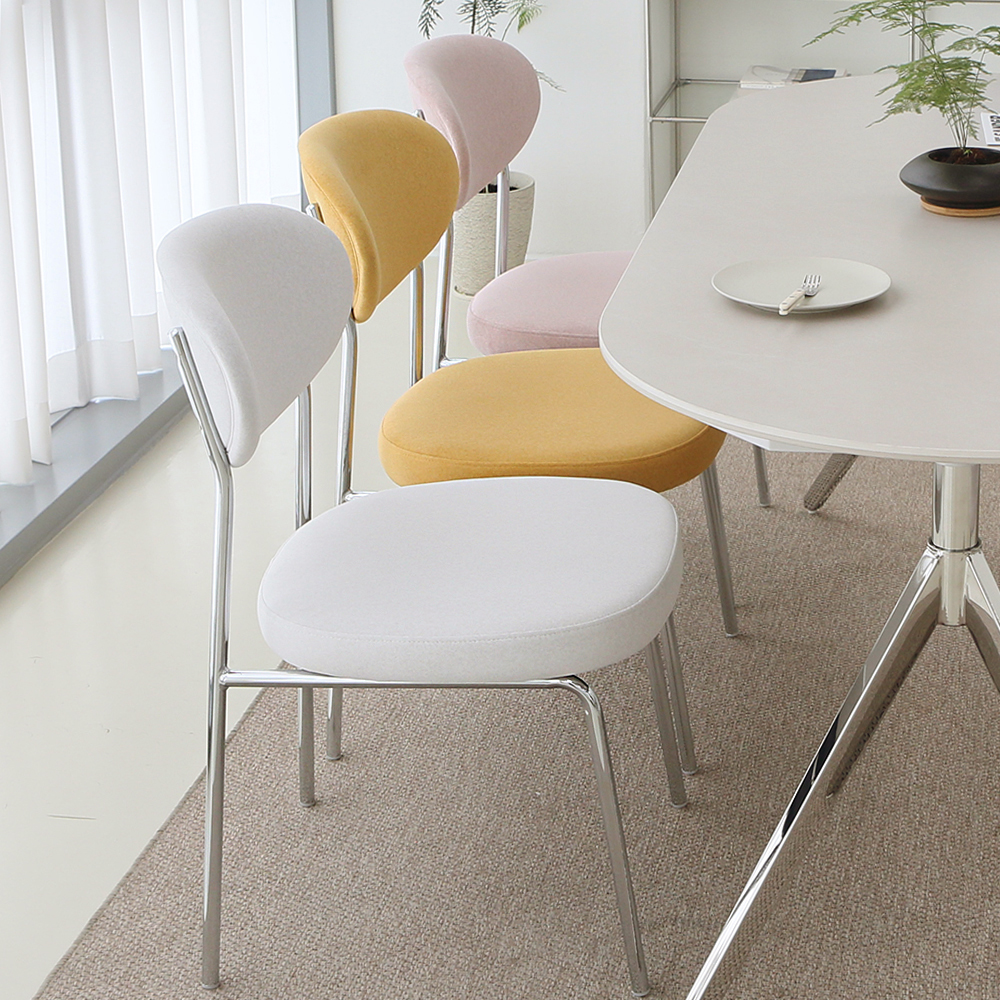 편한 로페 테이블의자 패브릭 카페 인테리어 식탁 의자