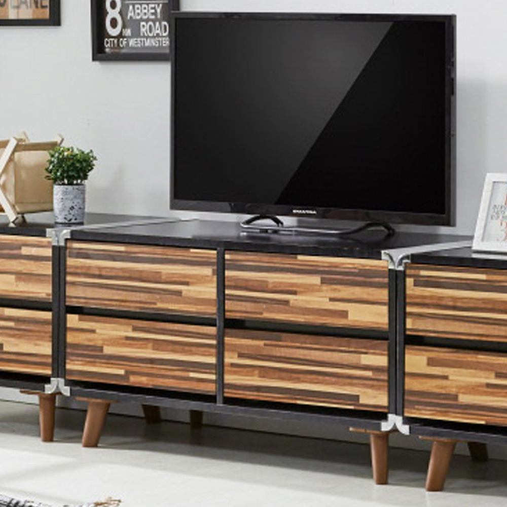 C152 멀바우 2단1000 TV 서랍거실장