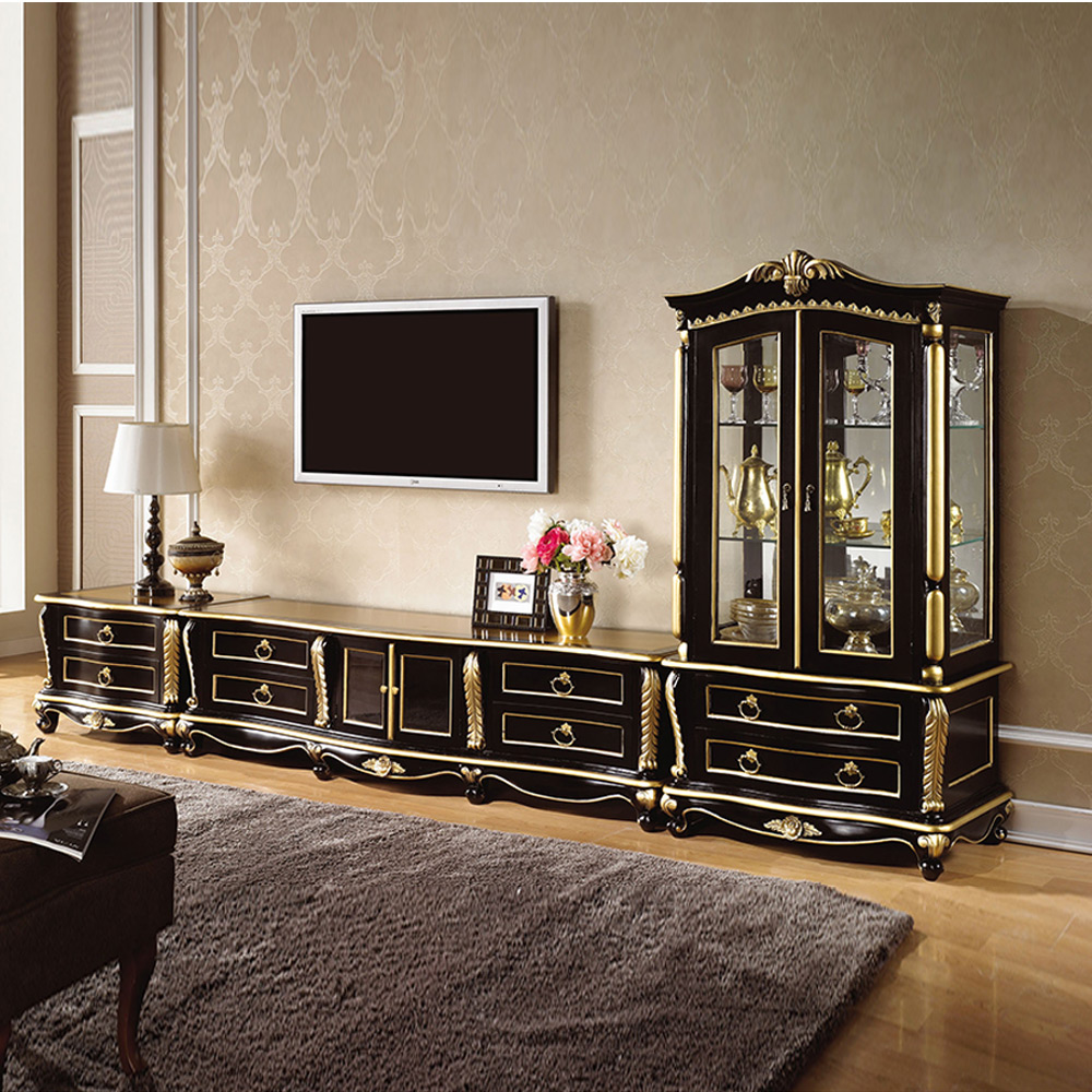 H68F 마호가니 원목 거실장세트