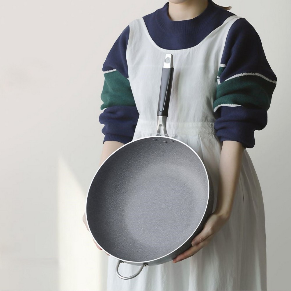 궁중팬 대리석 4중코팅 직화 웍 중식 중화 튀김팬 볶음 가정용 업소용 28cm