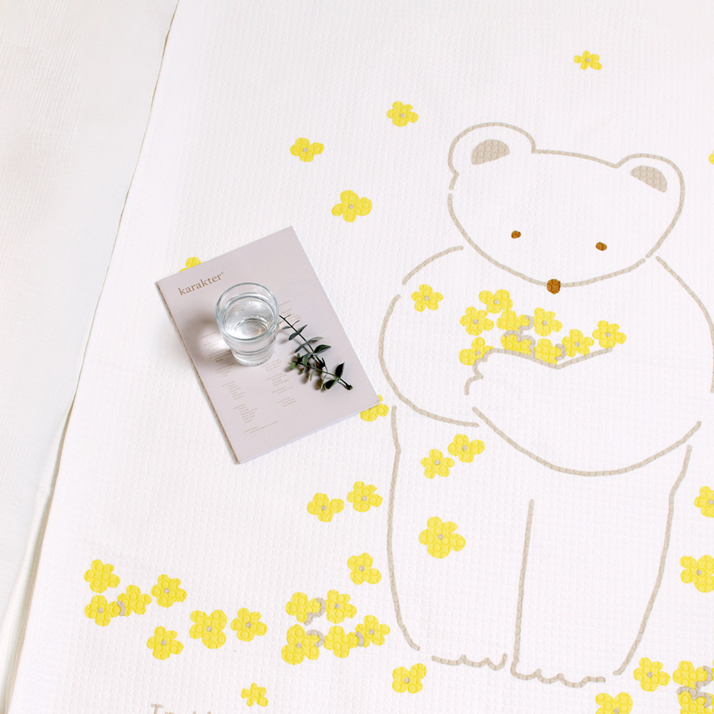 베이비앙 국내산 무형광 신생아 아기 유아 방수패드 실리콘 논슬립 방수요