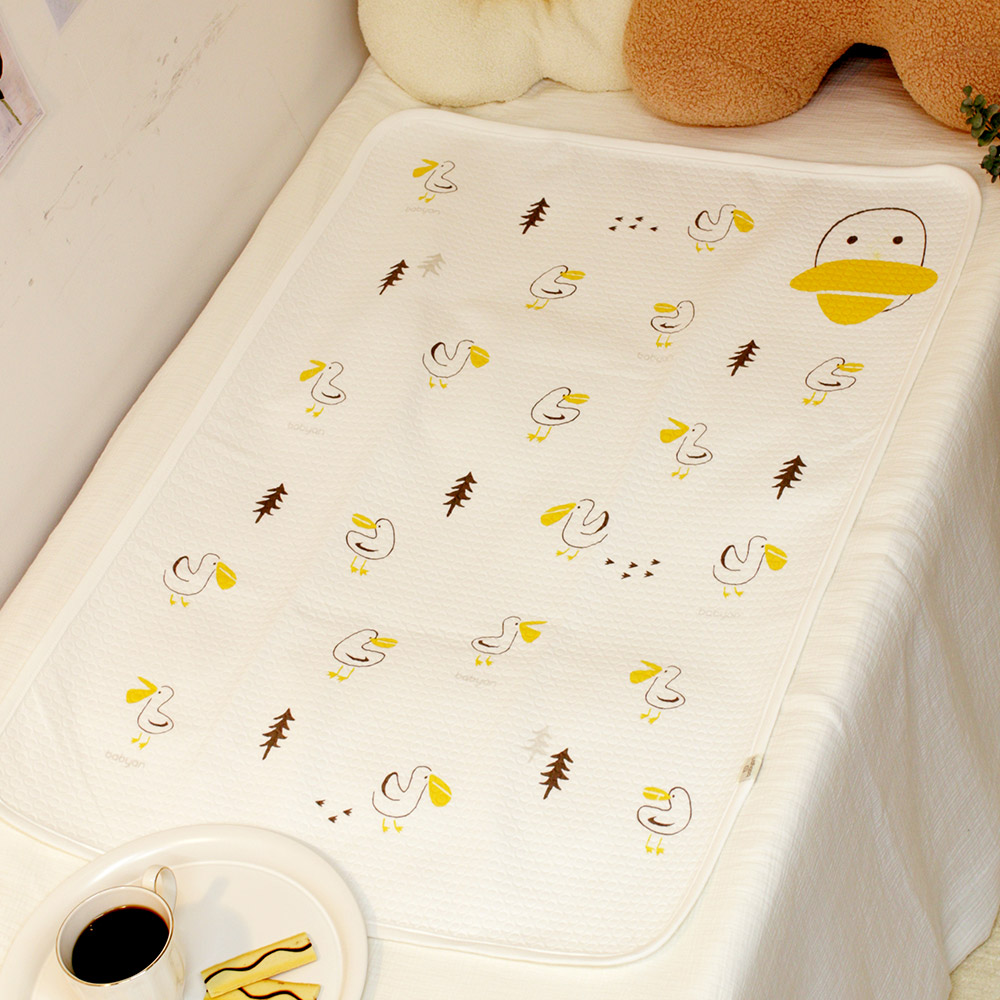 베이비앙 국내산 무형광 신생아 아기 유아 방수패드 실리콘 논슬립 방수요