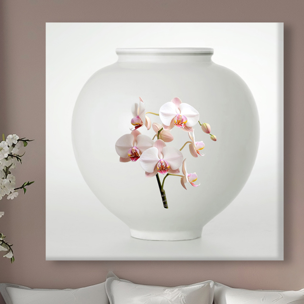 달항아리 80x80cm 캔버스액자 이미지 6