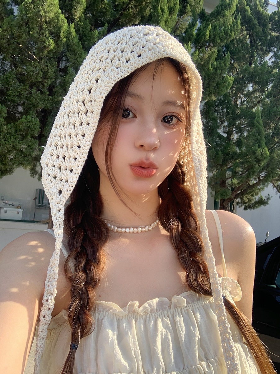 언니네산지직송 6화 안은진 니트 모자 두건 뜨개질 의상 옷 패션 - 상세 이미지 3