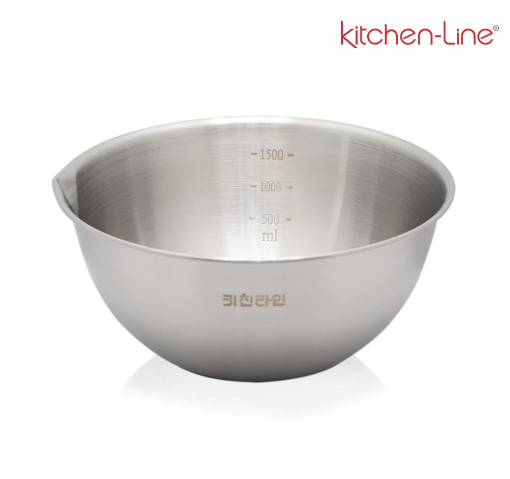 이지믹싱볼 스텐믹싱볼 20cm 계량눈금 물코 - 상품 이미지