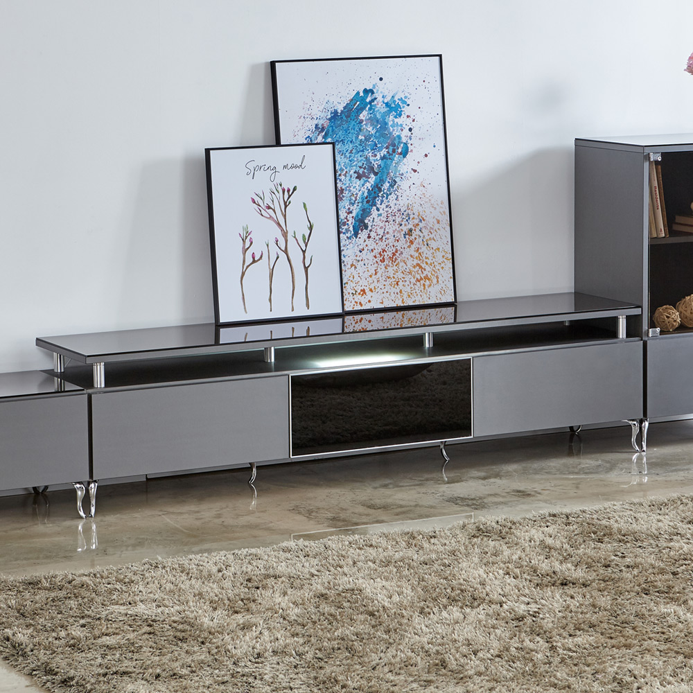 K113 흑경 LED 1800 거실장