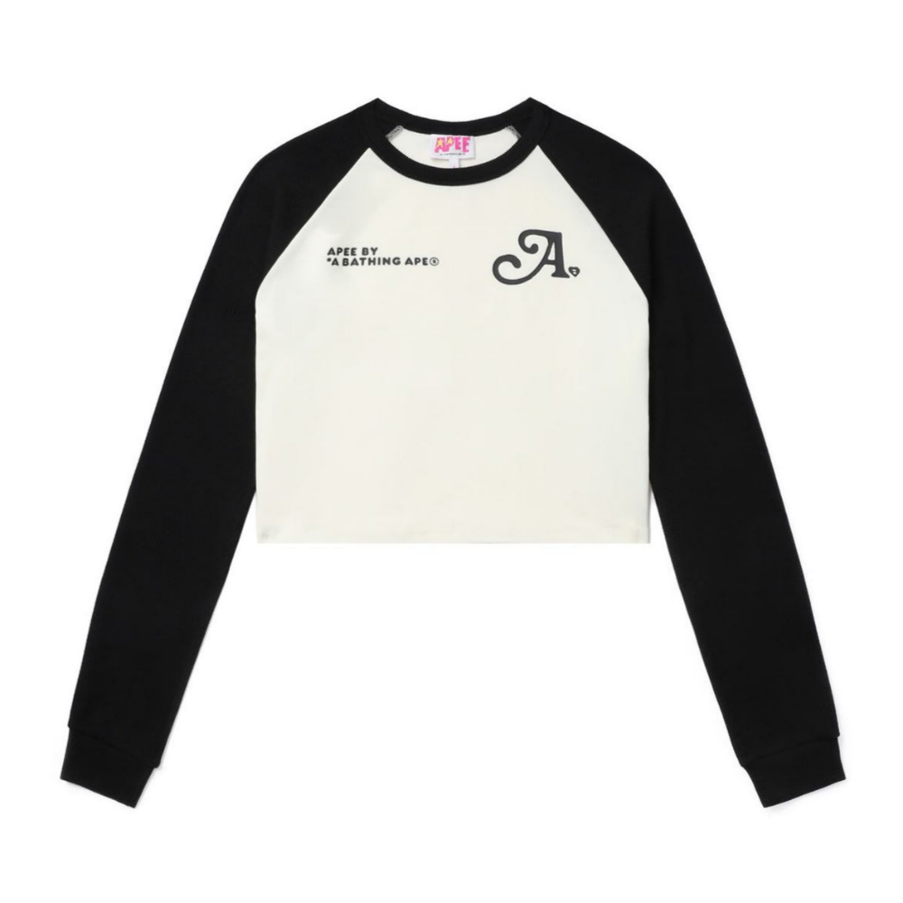 베이프 우먼즈 긴팔티 PRINTED LONG SLEEVE RAGLAN TOP CK70-211-303 - 메인 이미지