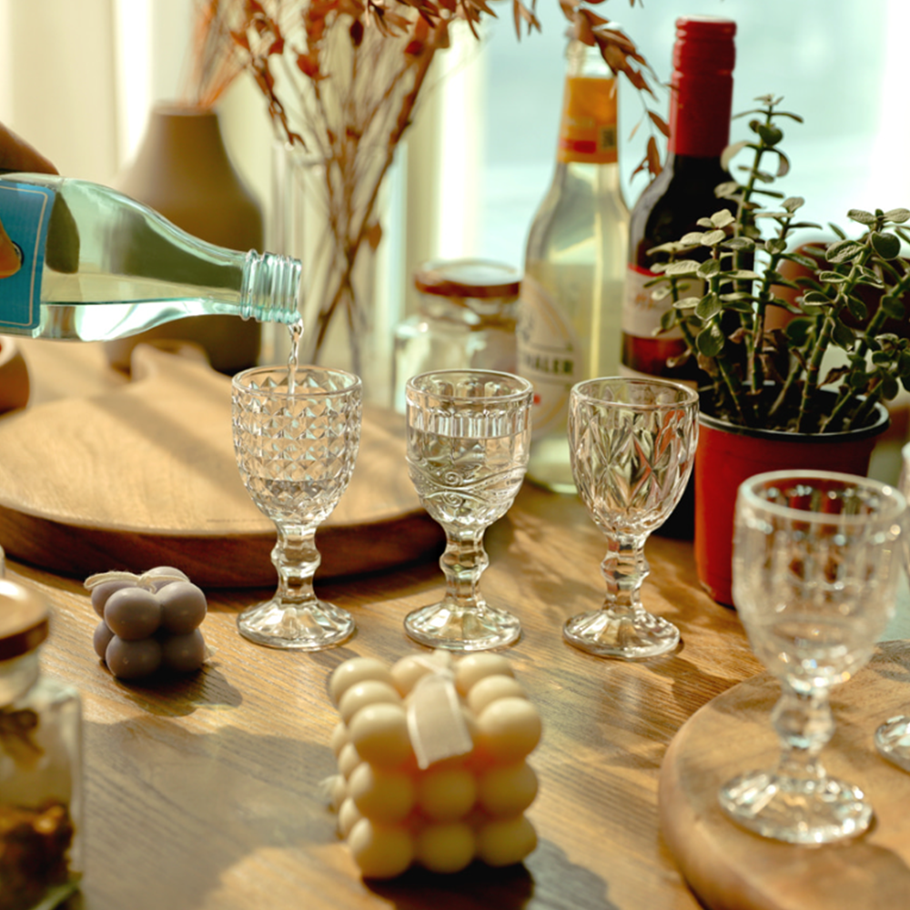 미니고블렛잔 크리스탈 소주잔 와인잔 특이한 예쁜 고블릿 술잔