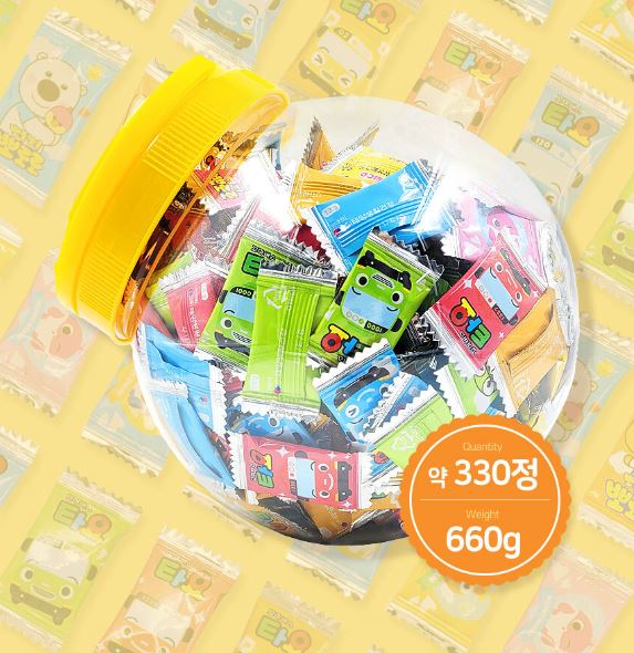위클 뽀로로 핑크퐁 아기상어 타요 비타민 CD 아연 혼합 캔디 660g - 상세 이미지 5