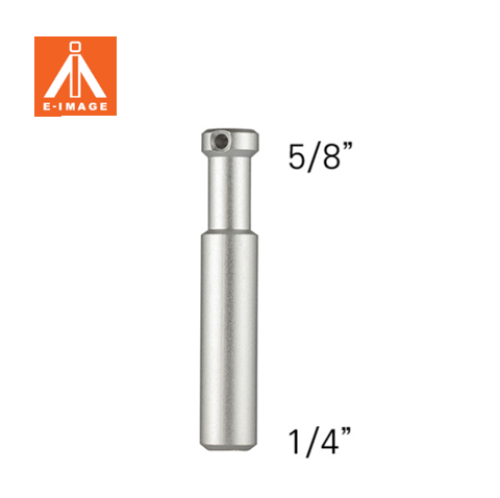 S-042 1/4 FEMALE THREAD TO 5/8 MALE BABY PIN ALUMINUM 90MM ADAPTER