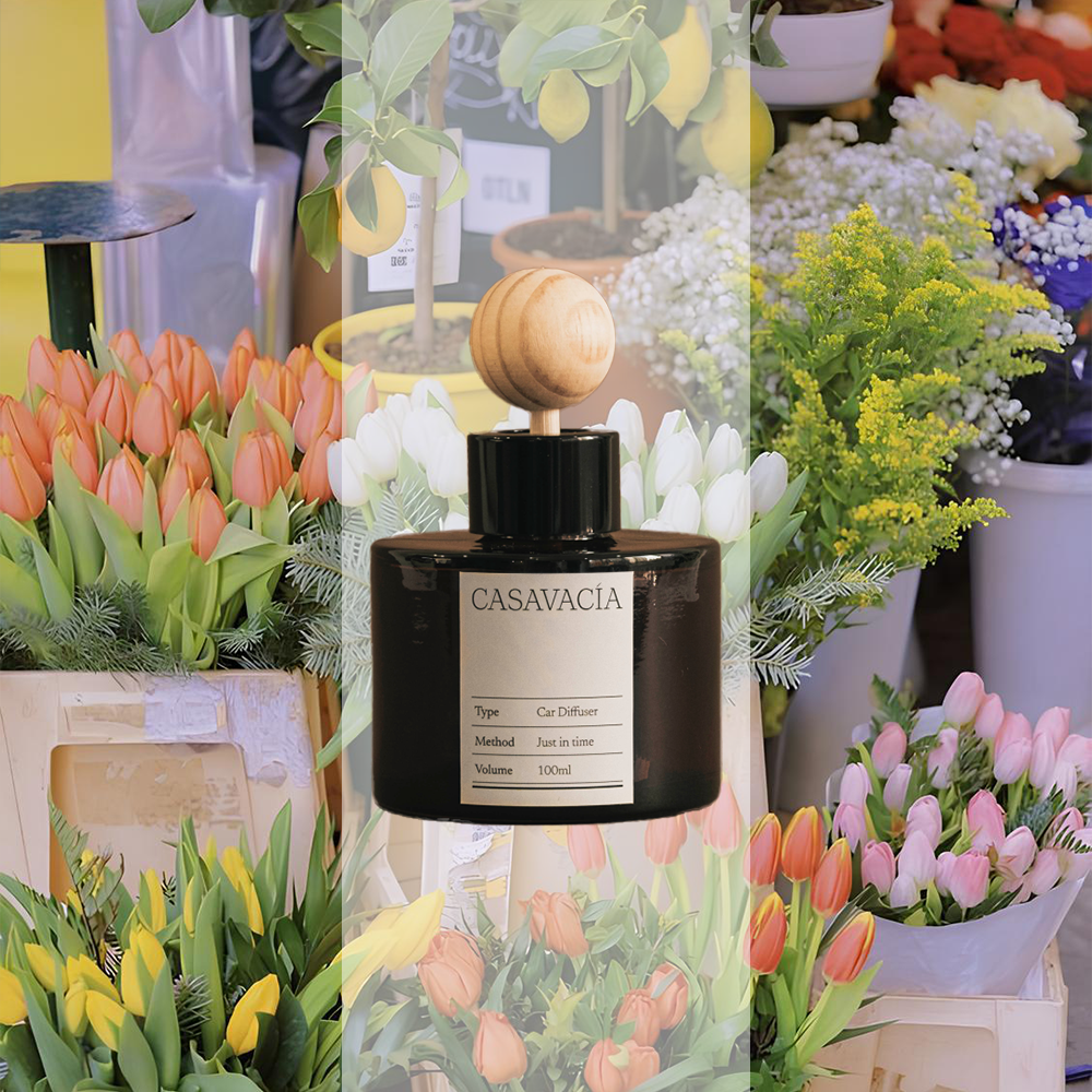 양재동 꽃시장 차량용 방향제 차량 디퓨저 생화향 꽃집향 Eau de Parfum(25%) - 상품 이미지