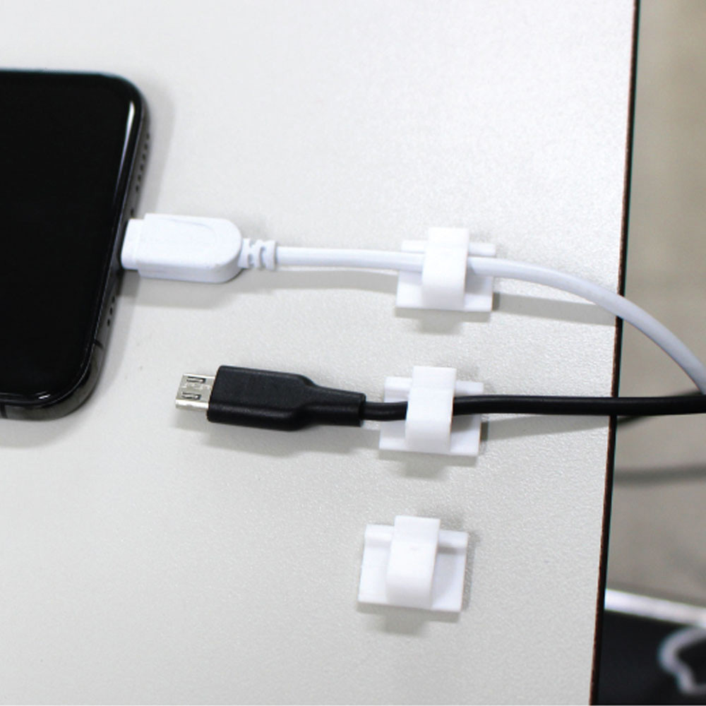 전선 고정 클립 컴퓨터 책상 랜선 케이블 충전기 선 정리 홀더 9P