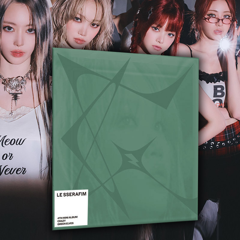 르세라핌 앨범 CRAZY+이지특전 크레이지 LE SSERAFIM 미니4집 컴팩트 허윤진 - 상품 이미지
