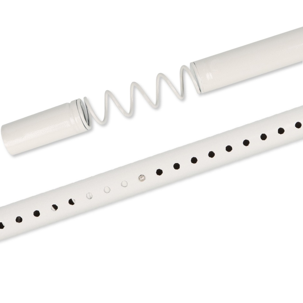 못없이 커튼 압축봉 화이트 무타공 강력 실리콘 헤드 커튼봉 70-110