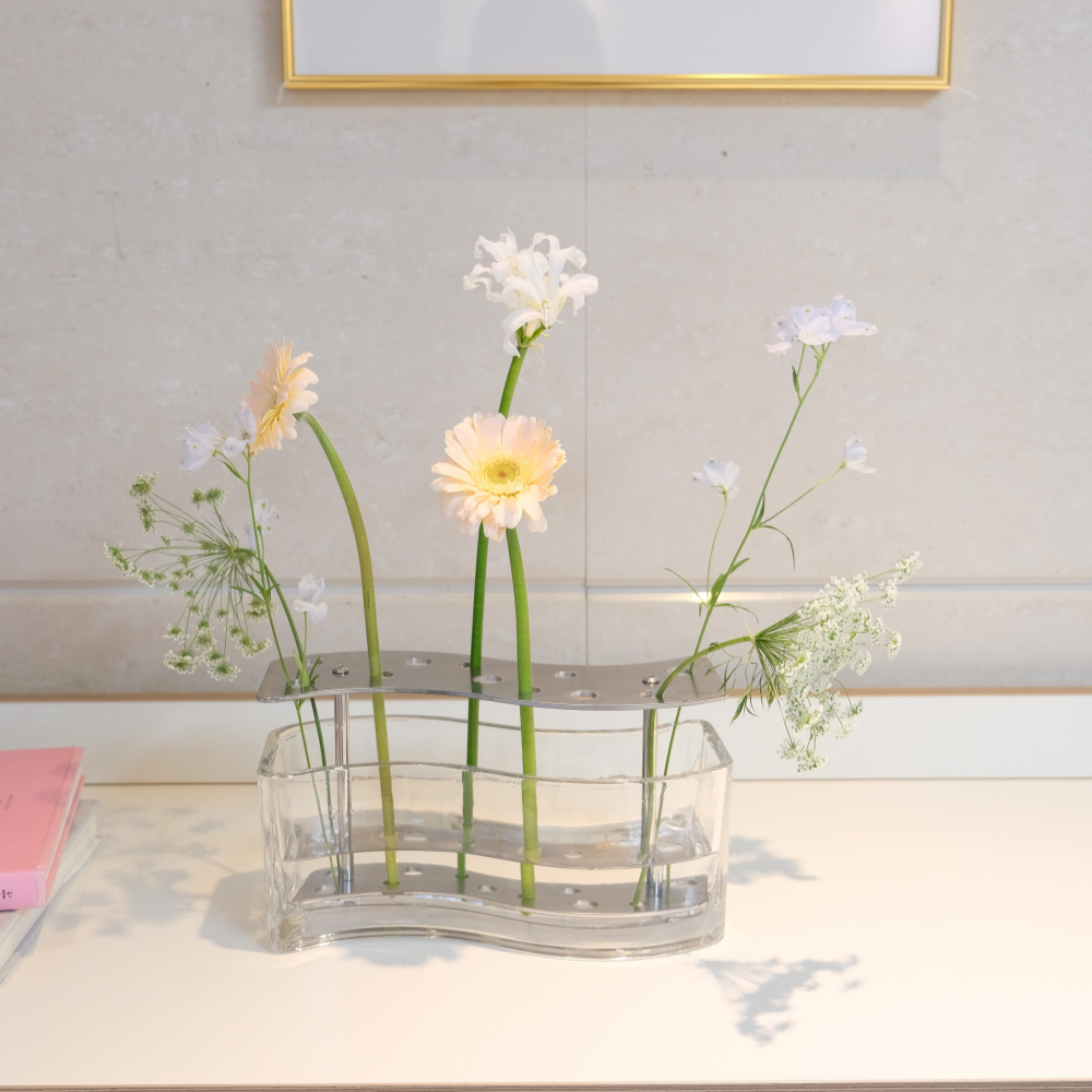 네르하 이케바나화병 유리 화병 꽃병 무광에디션