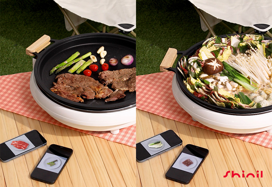 신일 국산 원형 전기그릴 대형 잔치팬 전기후라이팬 명절 전부침기 SGP-MUL770