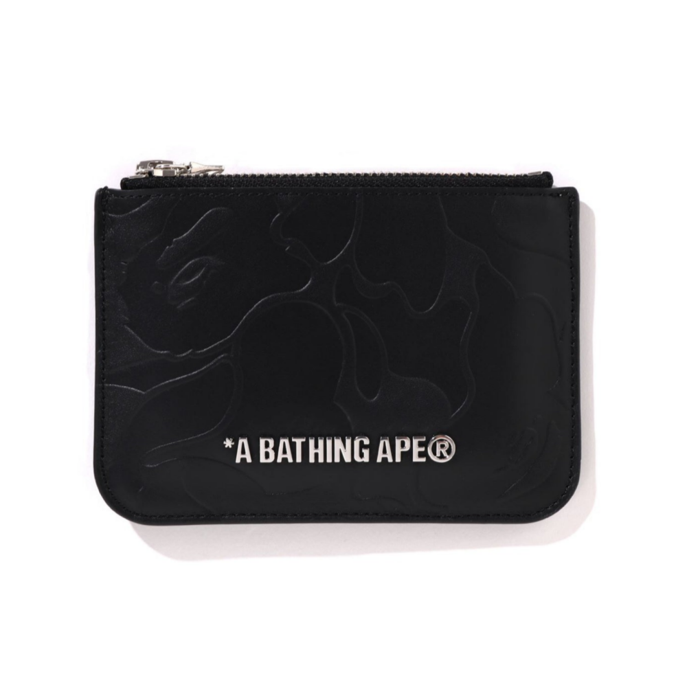 베이프 지갑 SOLID CAMO LEATHER POUCH WALLET 1K20-190-316 - 메인 이미지