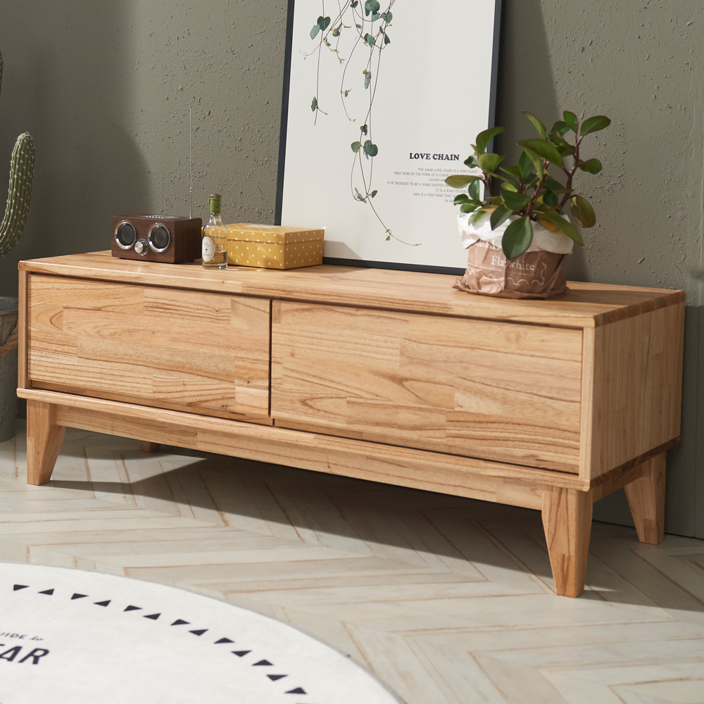 W121참죽원목 1200 거실장