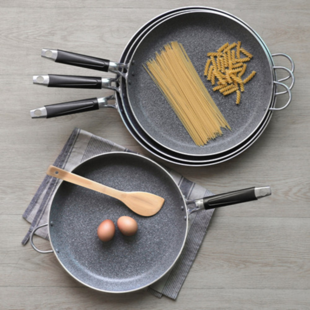 국산 직화전용 대리석 4중 논스틱 코팅 대형 후라이팬 명절음식 잔치 손님 파티 28cm