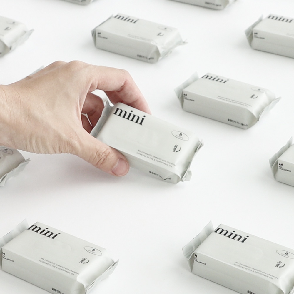 올챌린지 미니 포켓 휴대용 여행용 소형 물티슈 8매 5팩+5팩