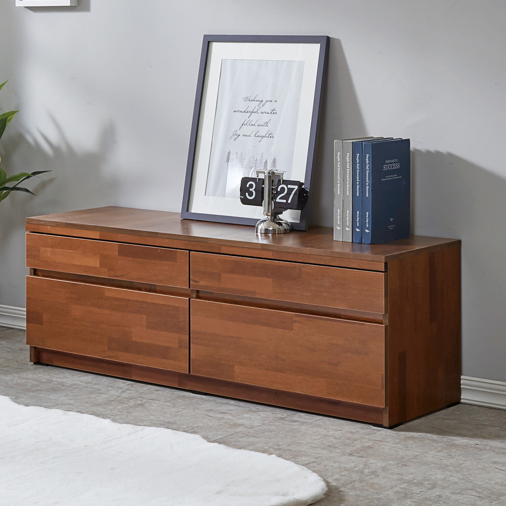 J102 멀바우 2단1200 거실장