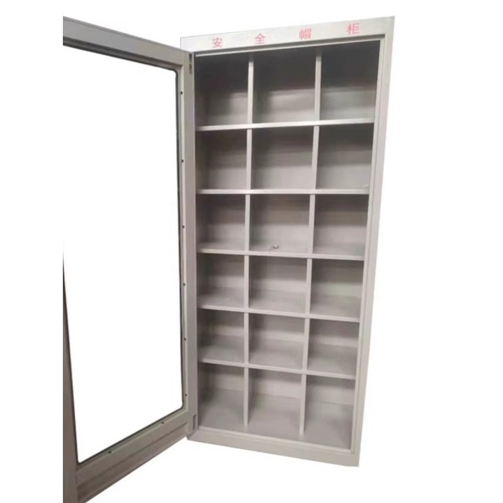 안전모 보관함 사물함 캐비닛 방독면 철제 수납장 작업모 2000X800X450mm 18그리드 - 상세 이미지 2