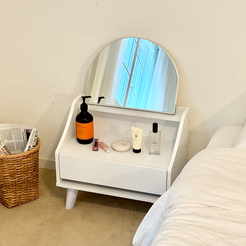 윈썸 피아 500 좌식 서랍형 미니 원룸 폭좁은 작은 화장대