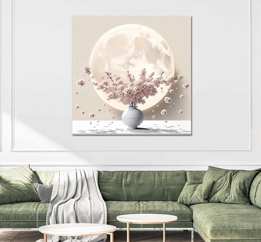 해바라기 선물 그림 달항아리 액자 거실 카페 집들이 개업 소형 이미지 6