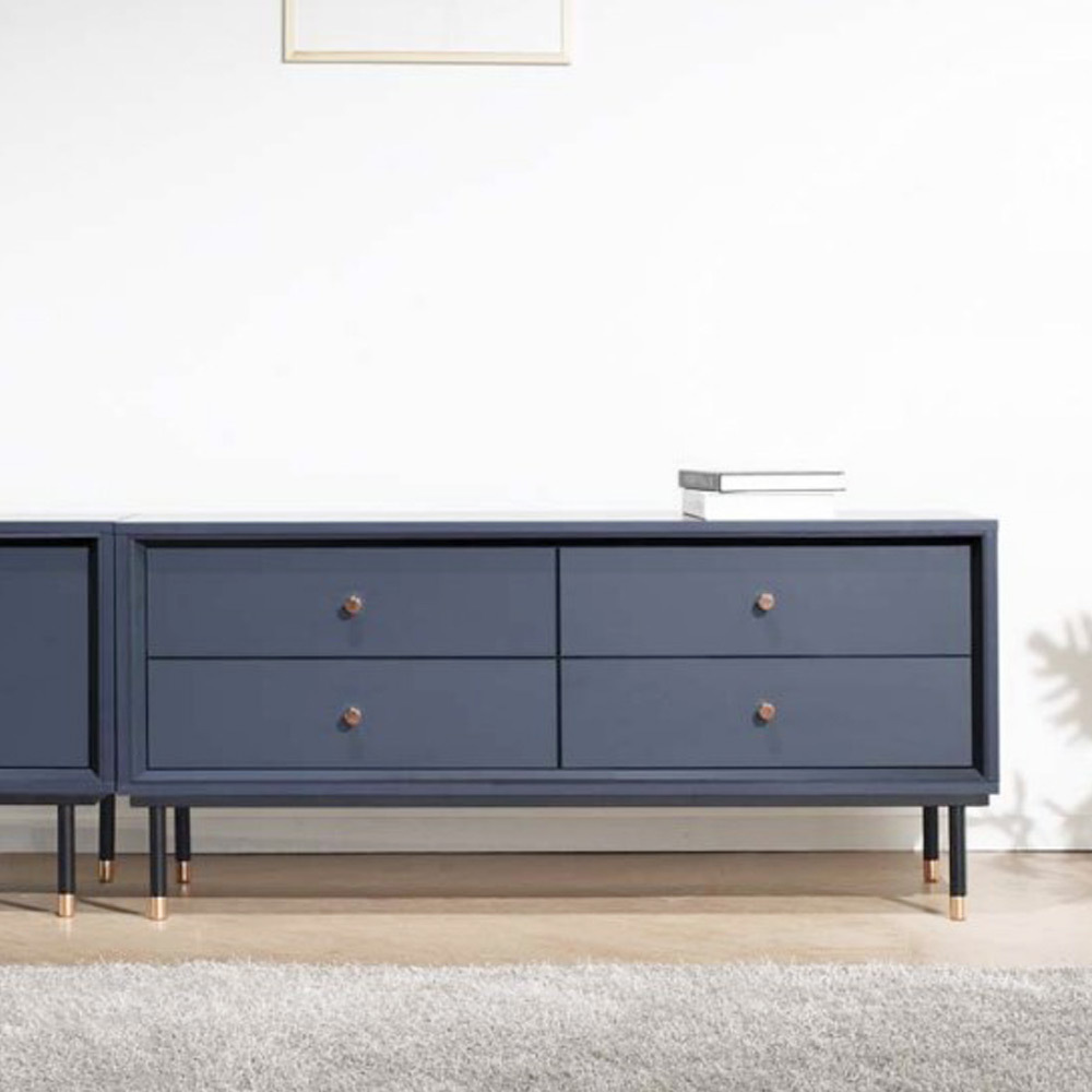 C1DM 로즈골드도금 4서랍1200 거실장