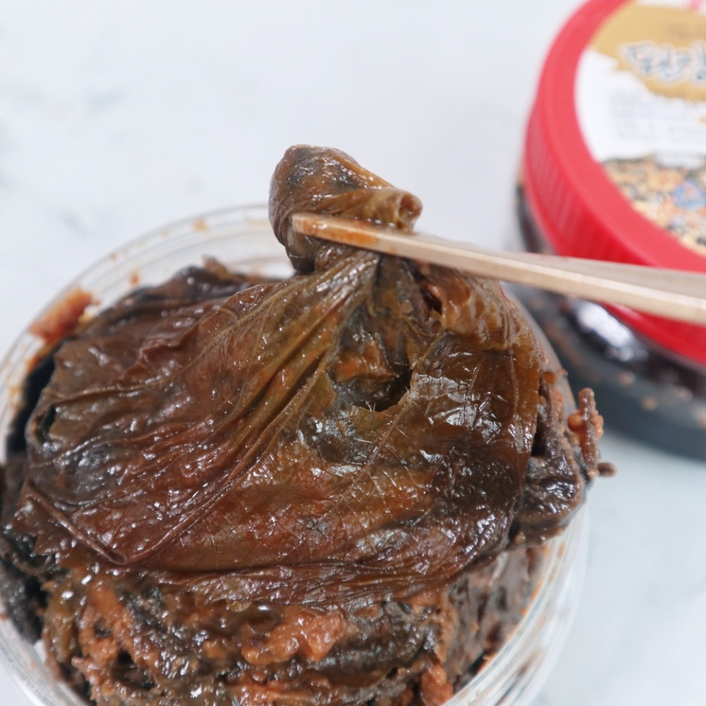 순창 장담아전통식품 수제 된장깻잎장아찌 500g - 상품 이미지