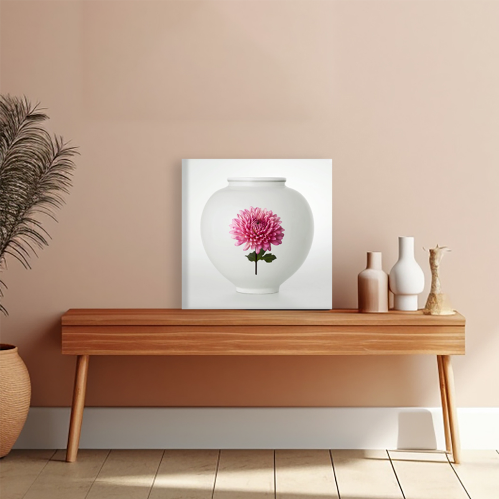 달항아리 80x80cm 캔버스액자 이미지 7