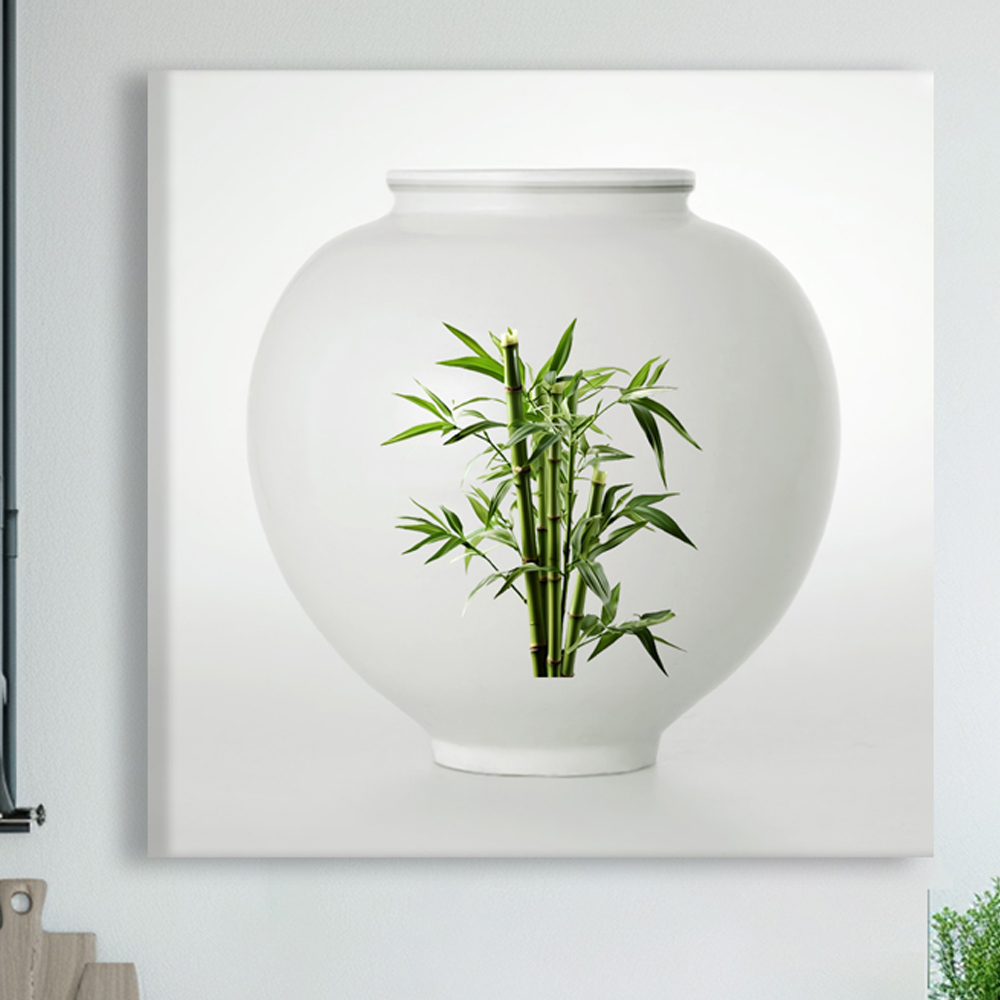 달항아리 80x80cm 캔버스액자 이미지 8