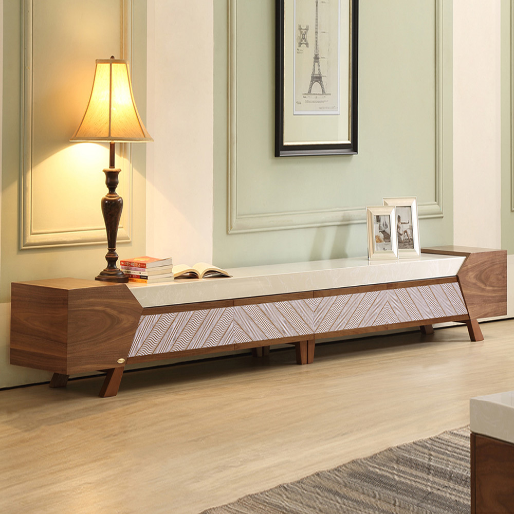 i326 복합대리석 원목 2900 거실장