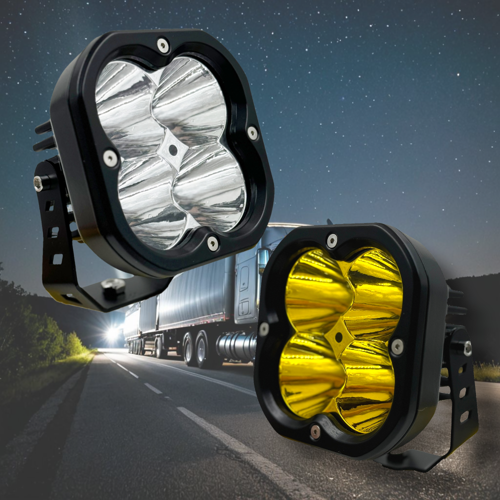 80W 차량용 LED 써치 12V 24V 집중광 특장차 트럭 화물차 굴삭기 농기계 라이트 - 상품 이미지