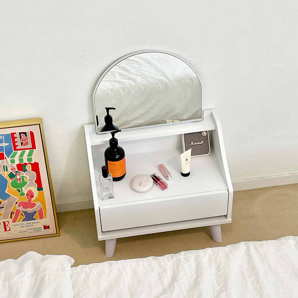 윈썸 피아 500 좌식 서랍형 미니 원룸 폭좁은 작은 화장대