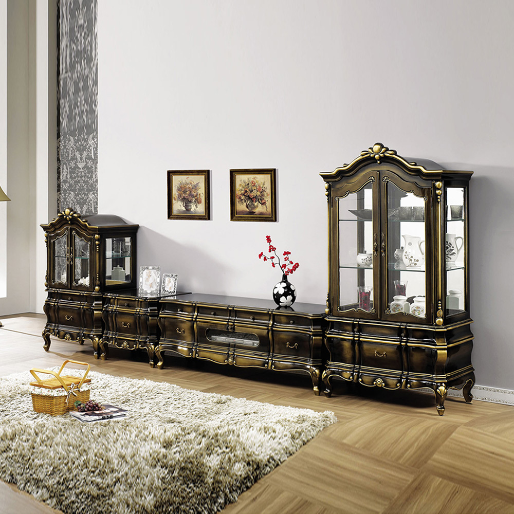 H69F 마호가니 원목 거실장세트