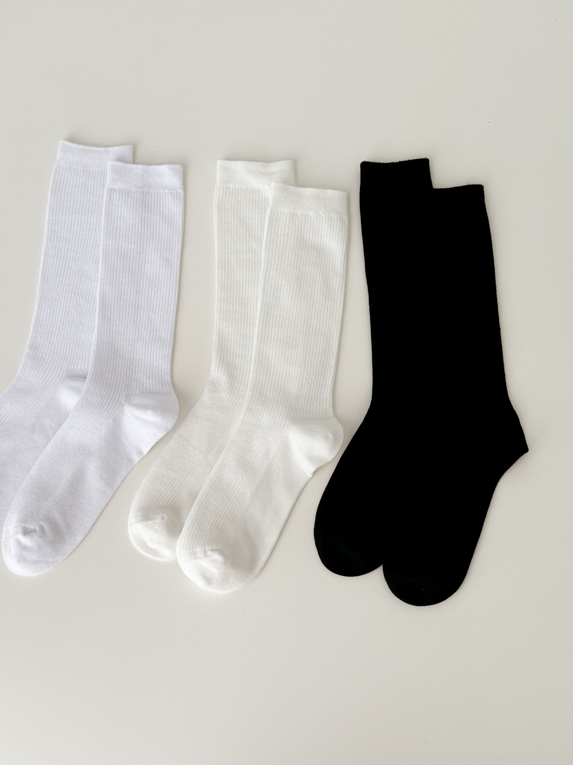[4기장] 짱짱한 골지 봄코디 안흘러내리는 쫀쫀 길이별 롱 니삭스 양말 3color 상세 이미지 45