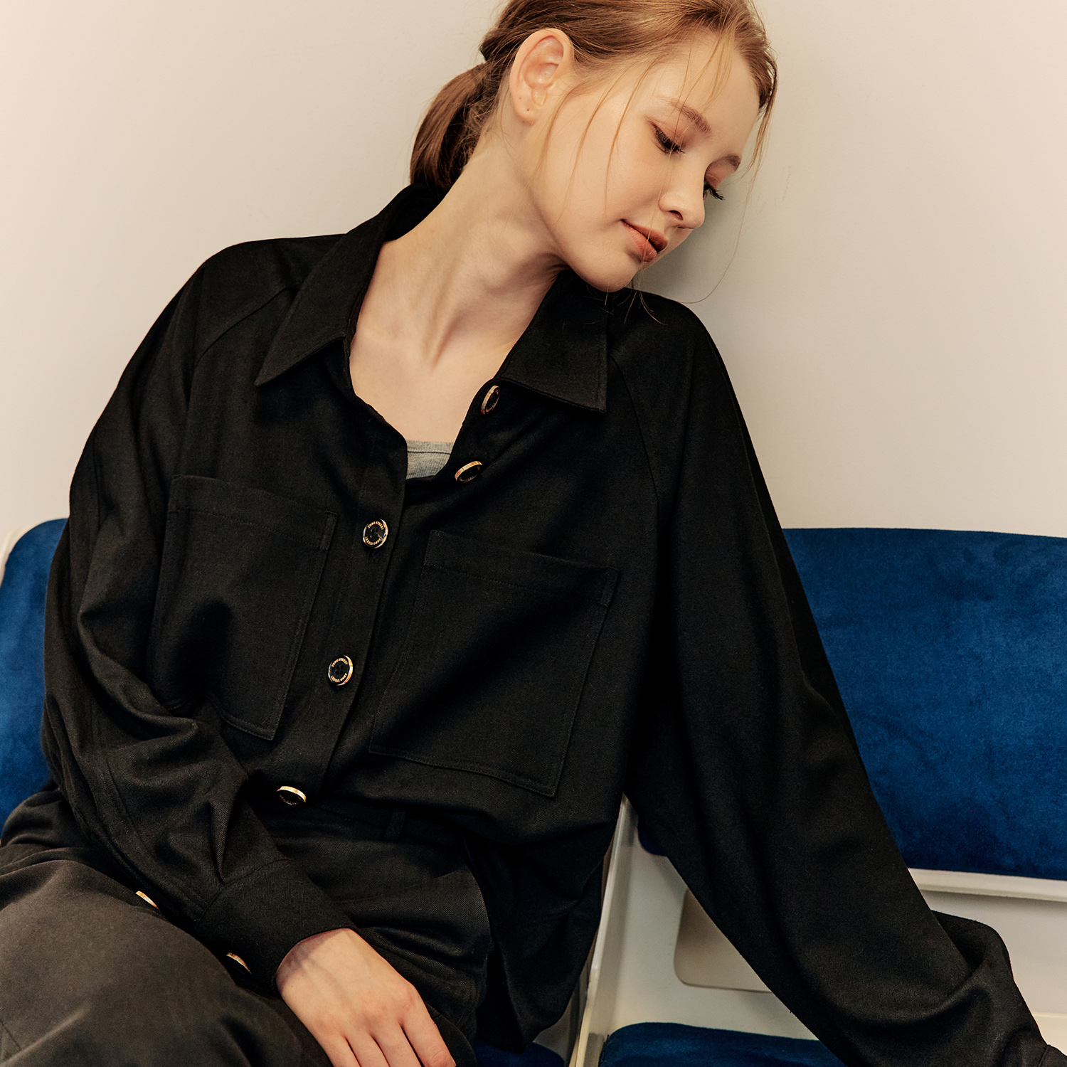 [제로스트릿]시밀러 셔츠 SIMILAR SHIRT / BLACK - 상세 이미지 3