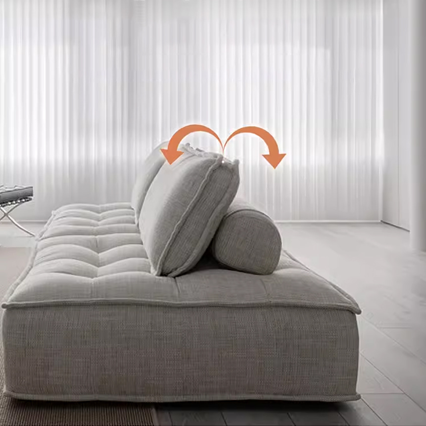 럭소 튜프트 패브릭 스윙 소파 3인