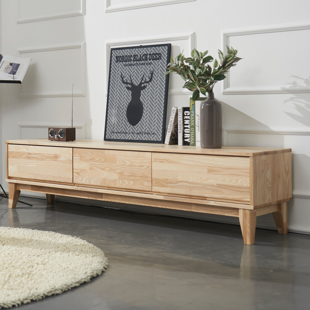 W113애쉬원목 1800서랍 거실장